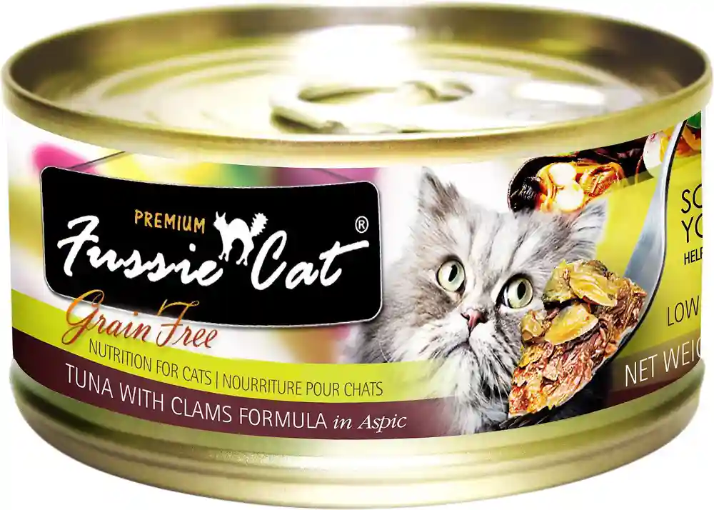 Fussie Cat GF Tuna w/ Clams 2.82-oz